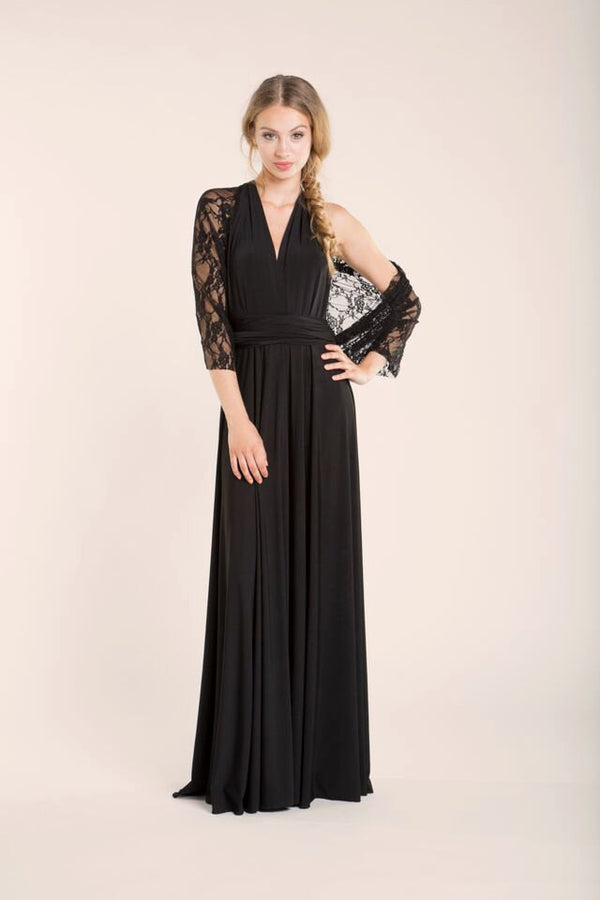 Black infinity bridesmaid dress - Gala Essential Long | Mimetikbcn  Mimetik