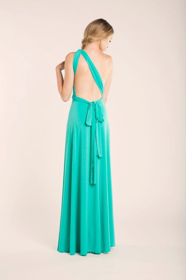 Light turquoise infinity bridesmaid dress - Gala Essential Long | Mimetikbcn Mimetik Light turquoise infinity bridesmaid dress - Gala Essential Long | Mimetikbcn Mimetik