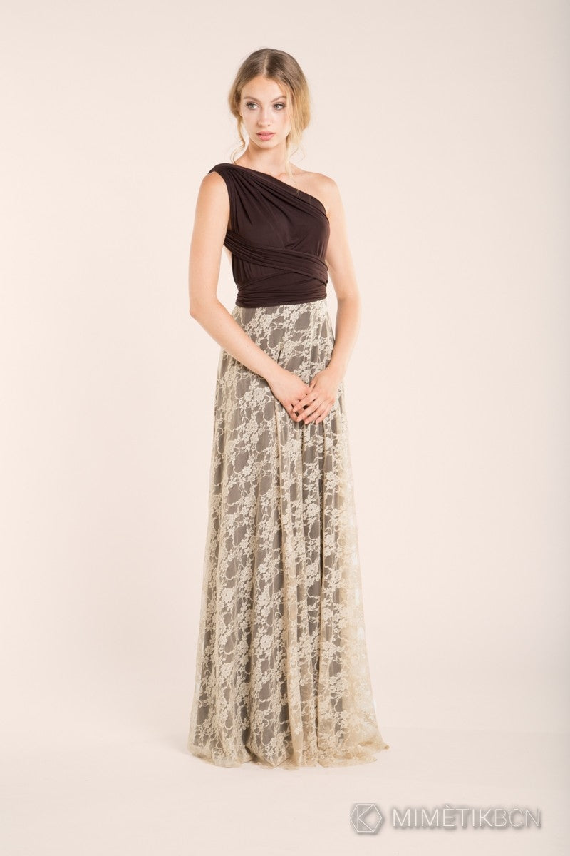 Rustic chic wedding lace skirt, detachable lace skirt, removable long skirt, wedding gown, make your wedding lace dress, long la