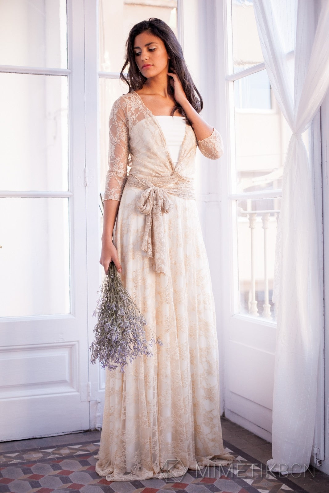 Rustic chic wedding lace skirt, detachable lace skirt, removable long skirt, wedding gown, make your wedding lace dress, long la