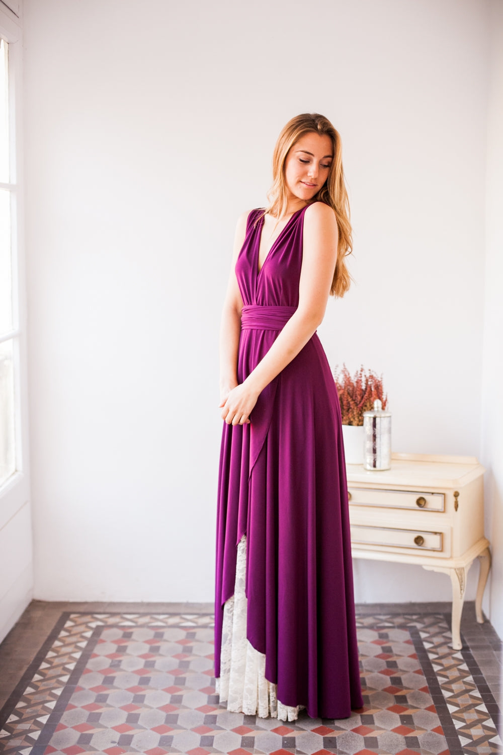 Bridesmaid long dress, beige bridesmaids dresses, backless long dress, champagne long dress, cream long dress, event gown, long