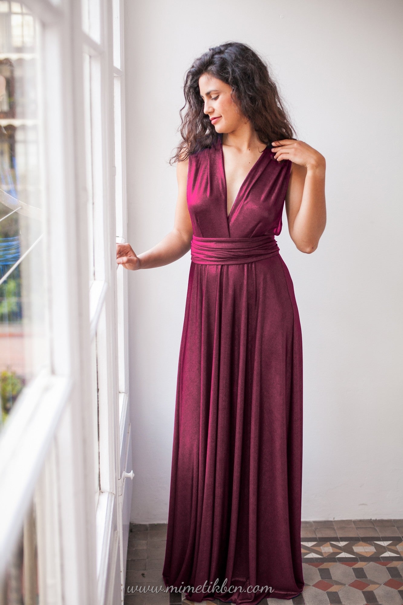 Vestido Oro metalizado para invitada - Gala Limited edition Largo