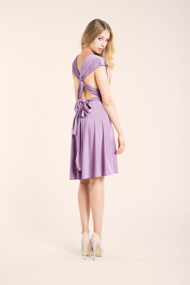 Vestido lavanda convertible dama de honor - Gala Essential Corto