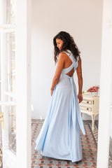 Serenity bridesmaid dress, light blue infinity dress, romantic light blue dress, serenity blue dress, long infinity dress, seren