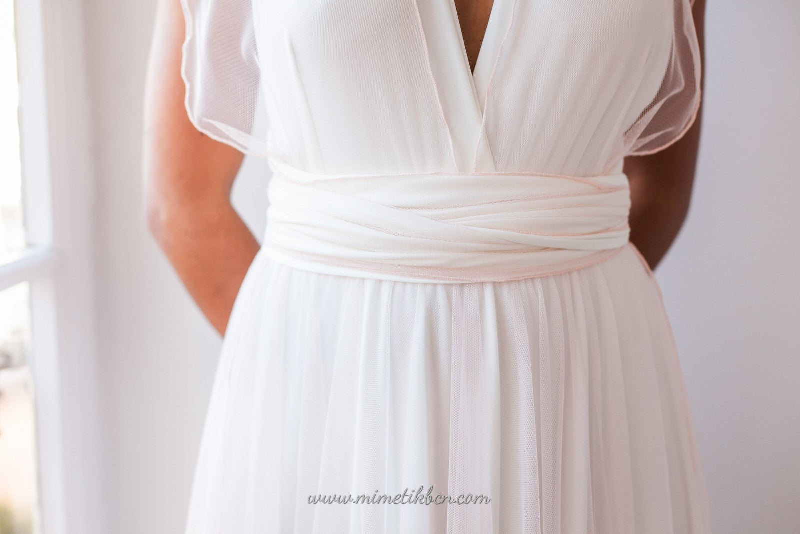 Top de novia multiposición de tul - Tulle wrap top