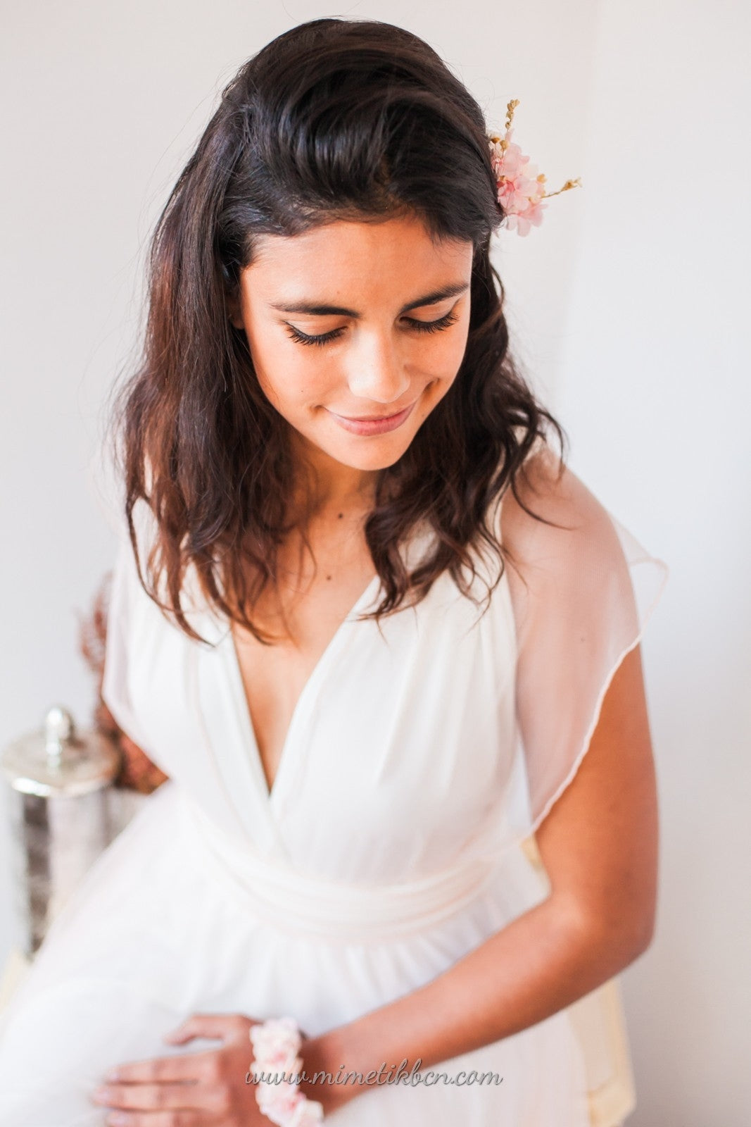 Top de novia multiposición de tul - Tulle wrap top