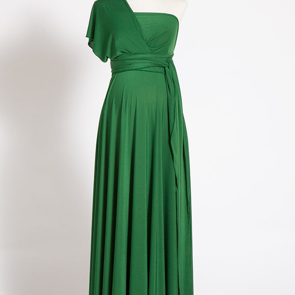 Forest green maternity dress 2025