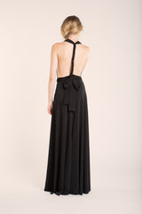 Vestido largo multiposicón negro - Gala Essential Largo OUTLET