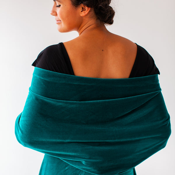 Emerald green velvet shawl for formal dress Velvet Shawl Mimetik Emerald green velvet shawl for formal dress Velvet Shawl Mimetik